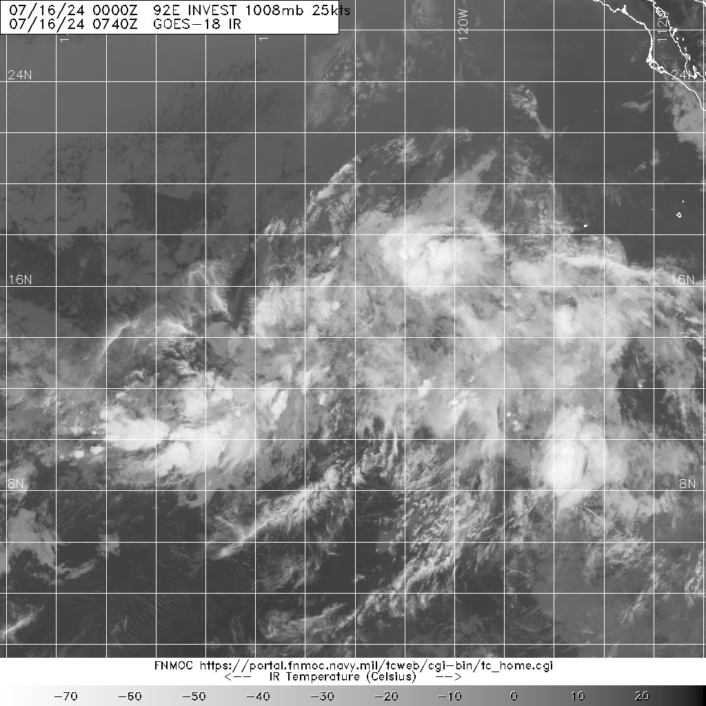 20240716.0740.goes-18.ir.92E.INVEST.25kts.1008mb.13.4N.124.1W.100pc.jpg