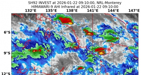 18U(92P) TCFA 趨近昆士蘭州