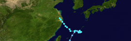 2508 竹節草 登陸上海 逐漸減弱
