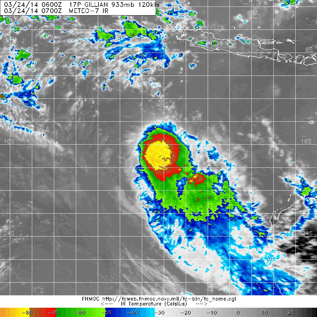 20140324.0700.meteo-7.ircolor.17P.GILLIAN.120kts.933mb.17.2S.103.5E.100pc.jpg