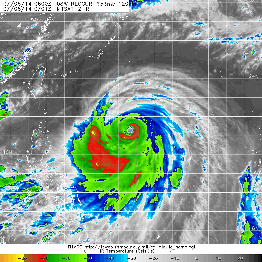 20140706_0701_mtsat-2_ircolor_08W_NEOGURI_120kts_933mb_18_5N_131_4E_100pc.jpg