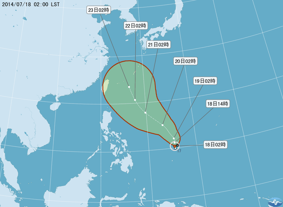 CWB剛剛出爐麥德姆路徑預測