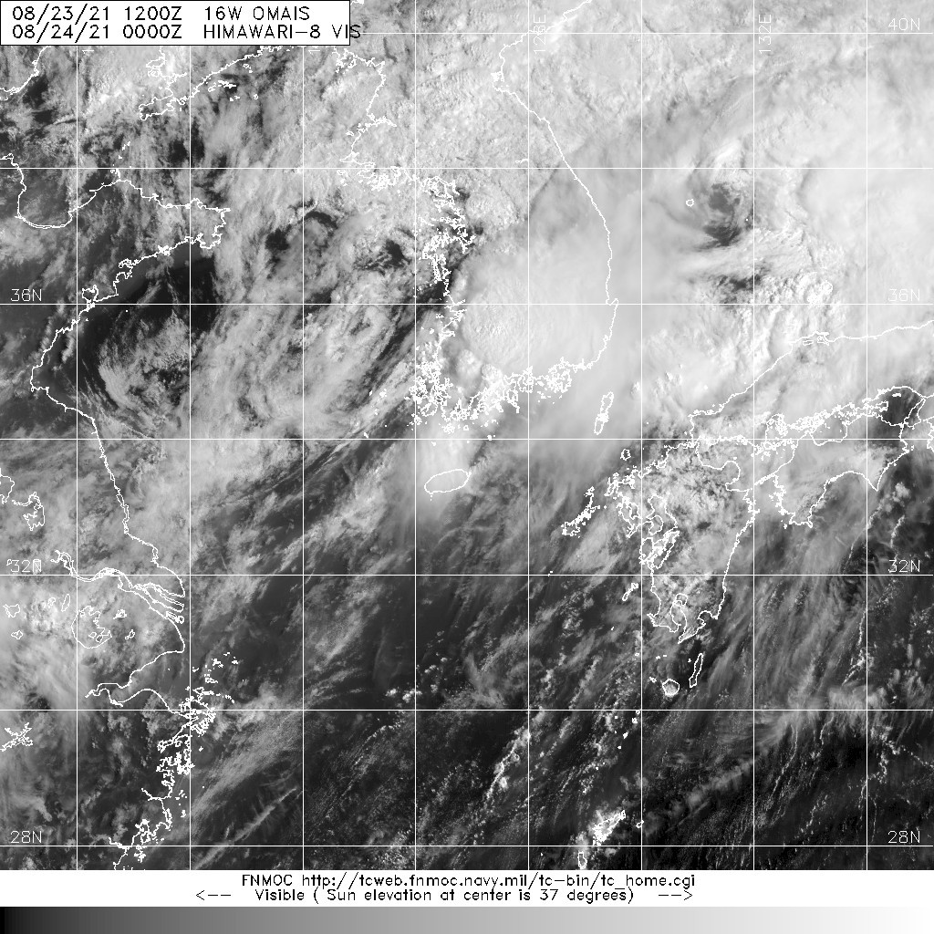 20210824.0000.himawari-8.vis.16W.OMAIS.25kts.998mb.33.6N.126.9E.100pc.jpg