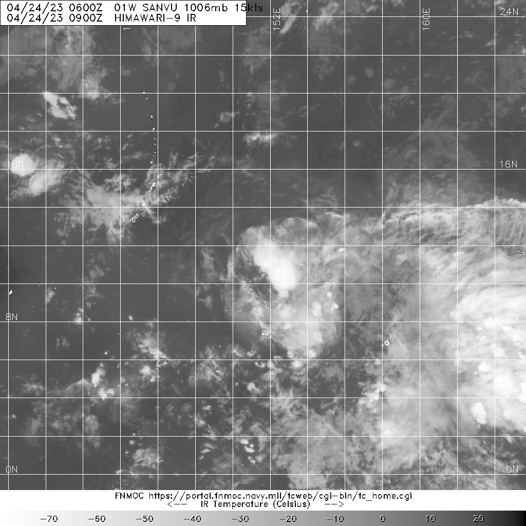 20230424.0900.himawari-9.ir.01W.SANVU.15kts.1006mb.11.1N.151.6E.100pc.jpg