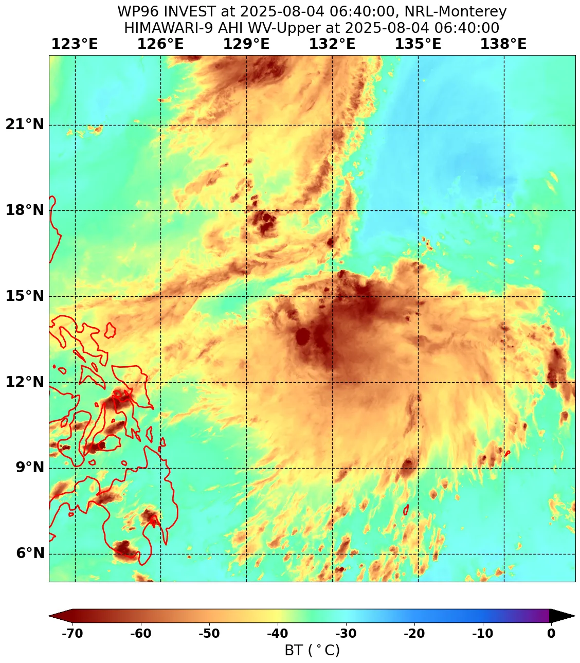 96W JMA:TD 逐漸西行